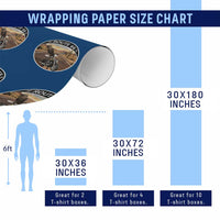 Route Highway 66 Motorcycle Eagle Wrapping Paper Roll Americana Adventure