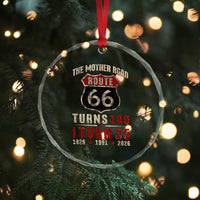 Route Highway 66 Turns 100 I Turn 35 Crystal Glass Ornament Vintage 1991 Road Sign 35th Birthday Gift