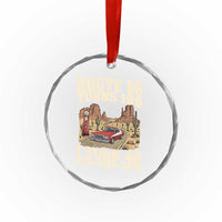 Route Highway 66 Turns 100 I Turn 40 Crystal Glass Ornament Vintage 1986 Road Sign American Muscle Car Lover 40th Birthday Gift