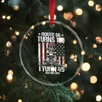 Route Highway 66 Turns 100 I Turn 45 Crystal Glass Ornament Vintage 1981 America Road Sign America Antique Car Lover 45th Birthday Gift