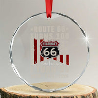 Route Highway 66 Turns 100 I Turn 55 Crystal Glass Ornament Vintage 1971 Born American Road Sign 55th Birthday Gift