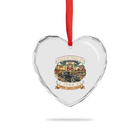 Route Highway 66 Turns 100 I Turn 55 Heart Crystal Glass Ornament Vintage 1971 Road Sign Antique Car Lover 55th Birthday Gift