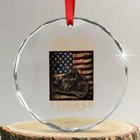 Route Highway 66 Turns 100 I Turn 80 Crystal Glass Ornament Vintage 1946 American Motorcycle Lover 80th Birthday Gift