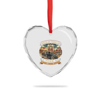 Route Highway 66 Turns 100 I Turn 80 Heart Crystal Glass Ornament Vintage 1946 Road Sign Antique Car Lover 80th Birthday Gift