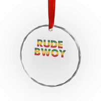 Rude Boy Crystal Glass Ornament Jamaican Rasta Reggae Roots Gifts Jamaica - Wonder Print Shop