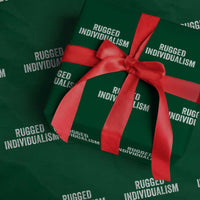 Rugged Individualism Wrapping Paper Roll Funny Capitalism Saying