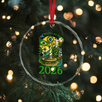 Rumo Ao Hexa Crystal Glass Ornament Brazil Soccer Fan 2026 Graphic