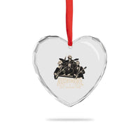 Rushmore 250th Birthday Tour Heart Crystal Glass Ornament Funny Presidents Rockstar Music
