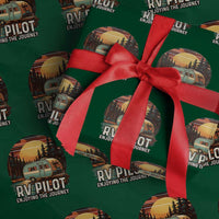 RV Pilot Enjoying The Journey Wrapping Paper Roll Funny Camping Lover - Wonder Print Shop