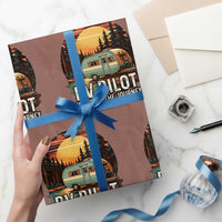 RV Pilot Enjoying The Journey Wrapping Paper Roll Funny Camping Lover - Wonder Print Shop