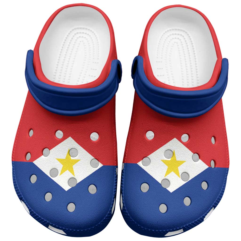 Saba Clogs Shoes Heritage Palette Flag-Inspired - Wonder Print Shop