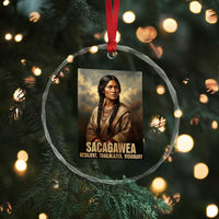 Sacagawea Native American Woman Crystal Glass Ornament Resilient Trailblazer Visionary