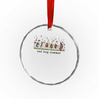 Sad Bug Summer Funny Insect Inspired Indie Aesthetic Crystal Glass Ornament Folk Pop Music Bugs Lover