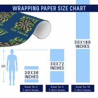 Saint Hat Tricks St Patricks Day Wrapping Paper Roll Darts Player Gift