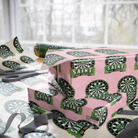 Saint Hat Tricks Wrapping Paper Roll St Patricks Day Dart Thrower Gift