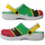 Saint Kitts and Nevis Clogs Shoes Heritage Palette Flag-Inspired - Wonder Print Shop