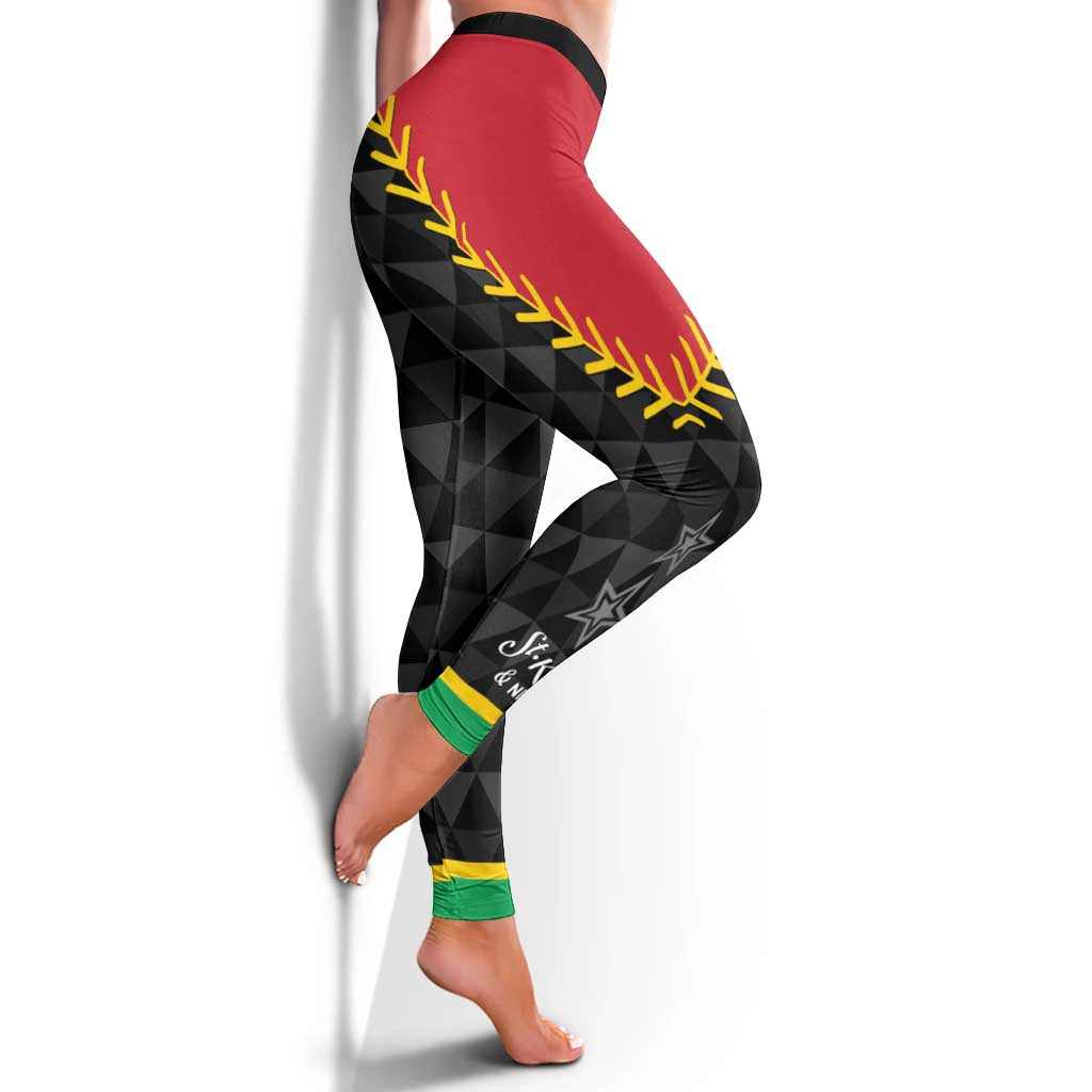Saint Kitts and Nevis Cricket Patriots Leggings St Kitts Nevis in Our Blood LT01