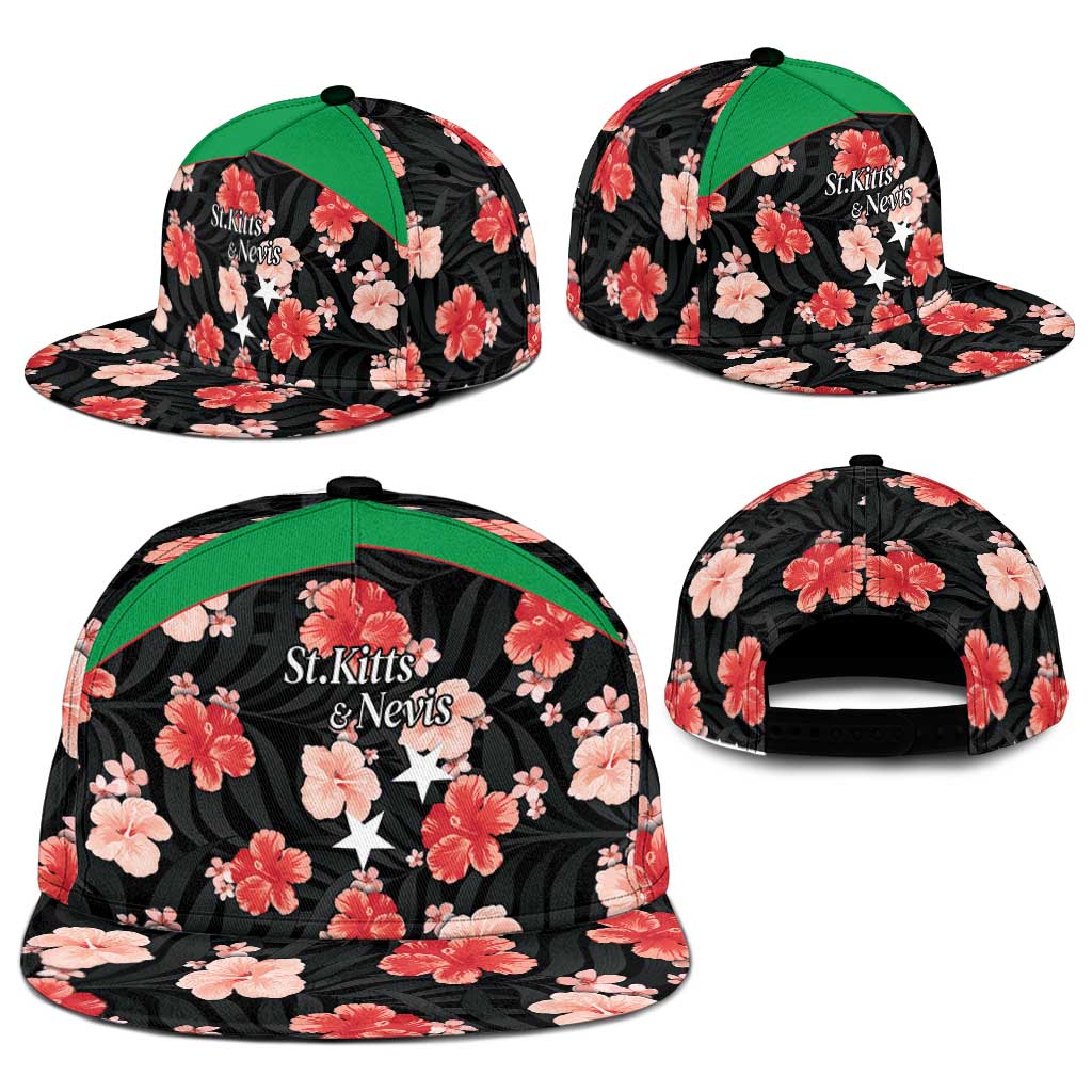Saint Kitts and Nevis Cricket Snapback Cap 2025 Go Patriots Tropical Style - Wonder Print Shop