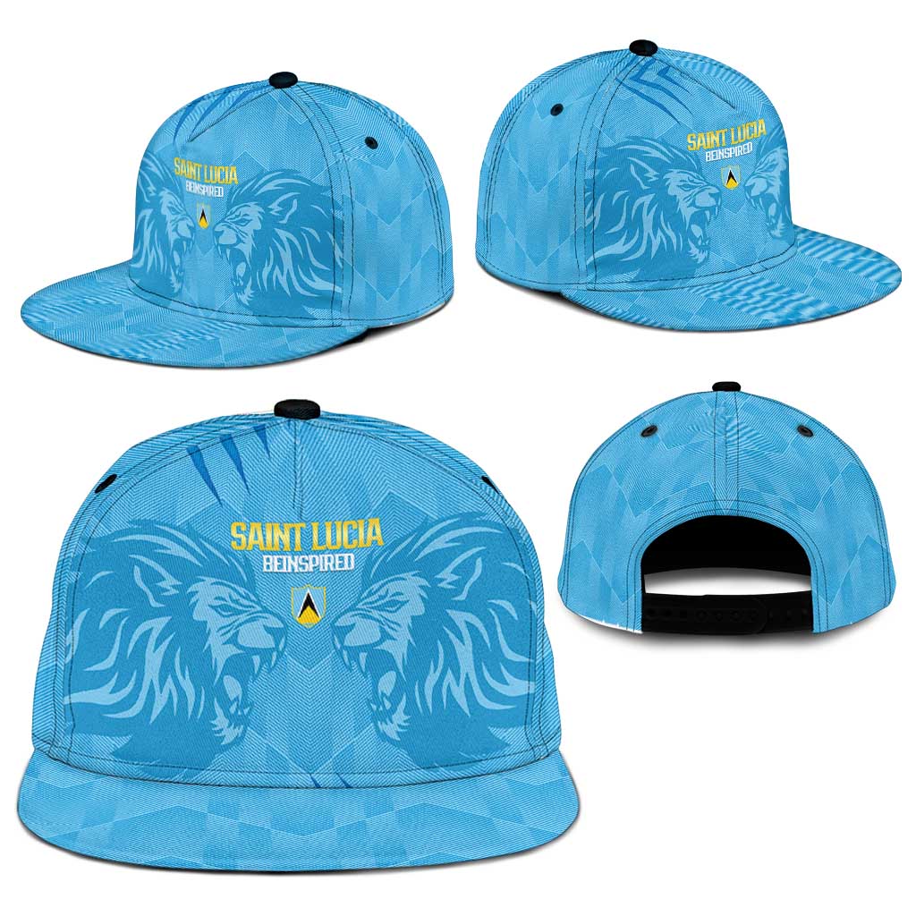 Saint Lucia Cricket Snapback Cap Go Champions Beinspired - Wonder Print Shop
