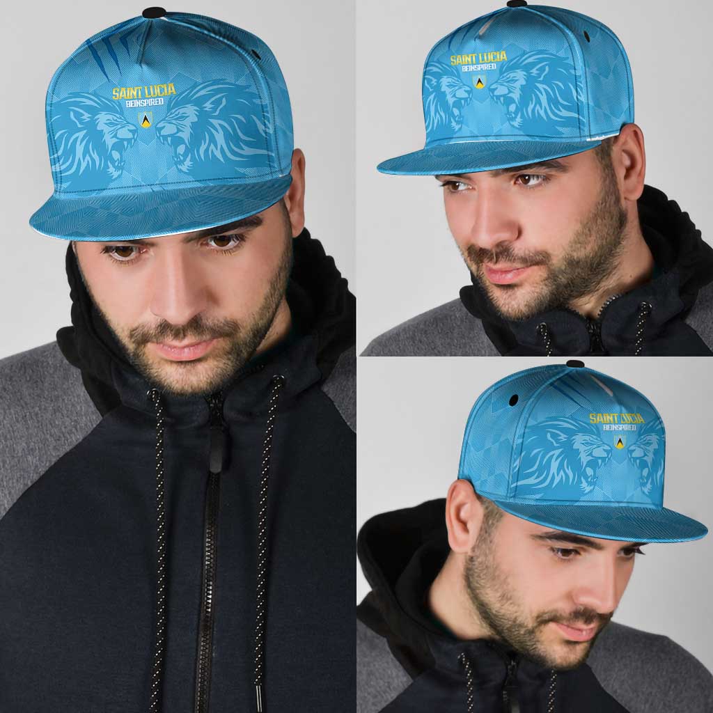 Saint Lucia Cricket Snapback Cap Go Champions Beinspired - Wonder Print Shop