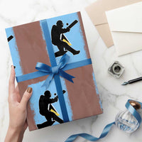 Saint Lucia Cricket Wrapping Paper Roll Retro Vintage Sport Saint Lucian Flag West Indies Cricket Fan