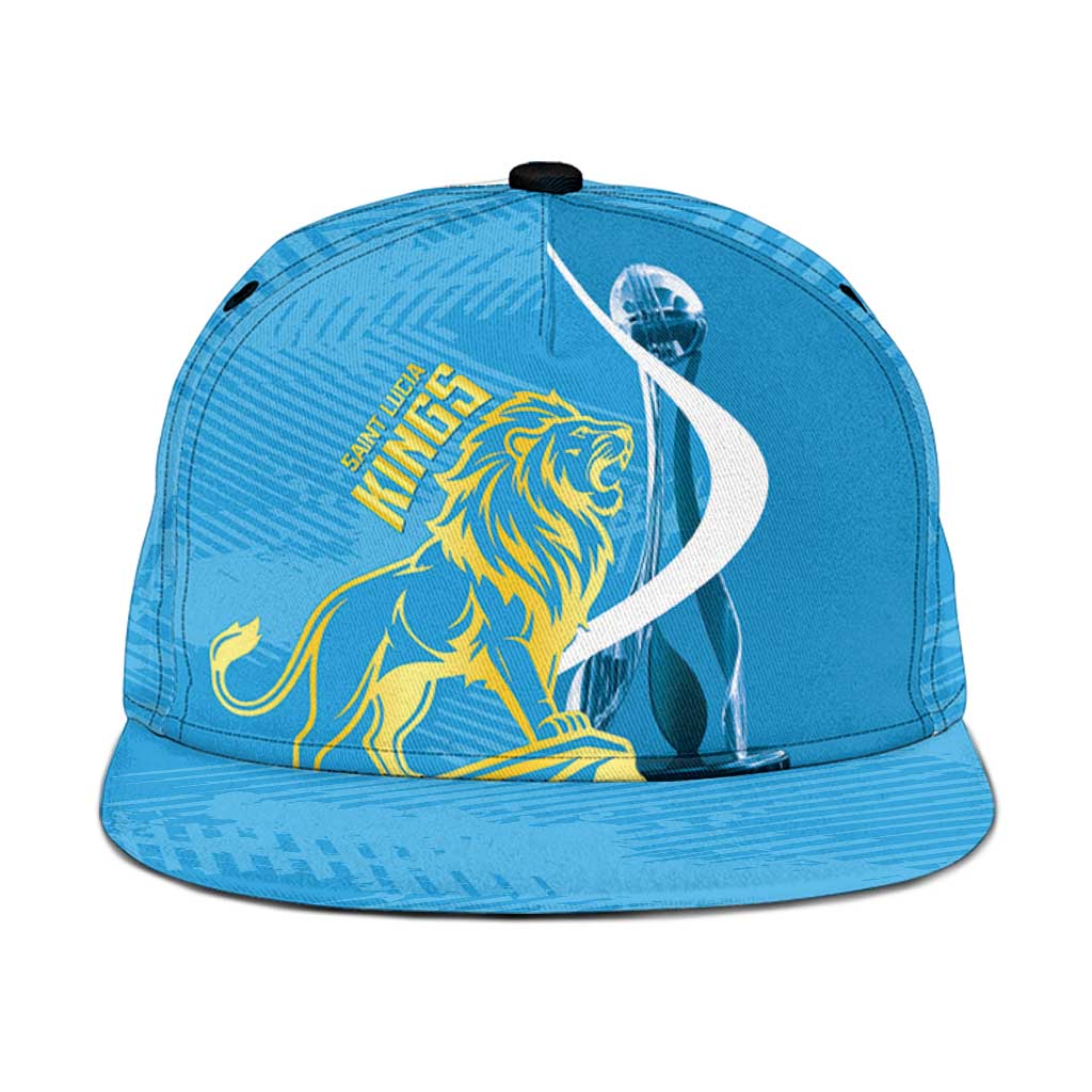 Saint Lucia Kings Cricket Snapback Cap 2025 2nd Champions Back To Back - Wonder Print Shop