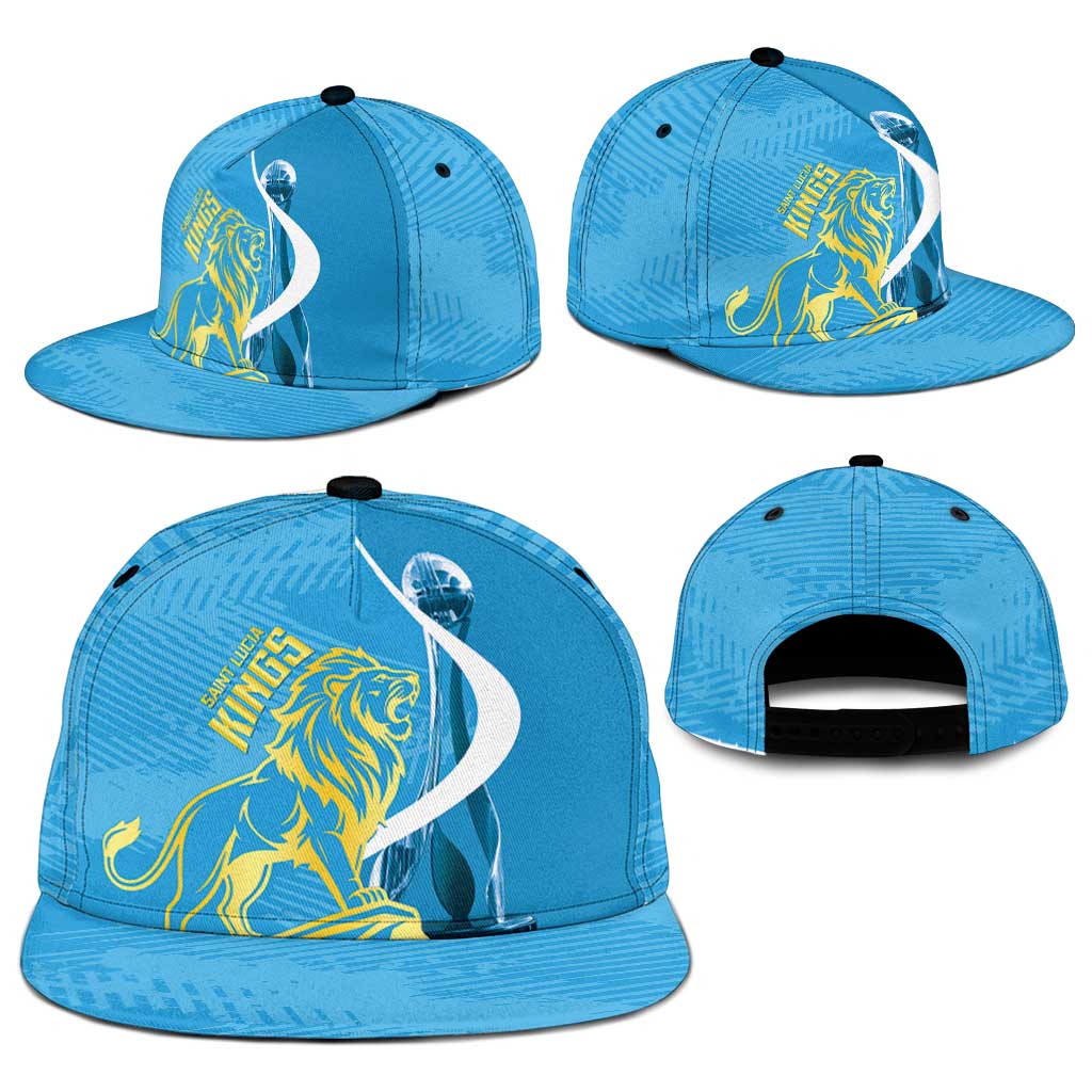 Saint Lucia Kings Cricket Snapback Cap 2025 2nd Champions Back To Back - Wonder Print Shop