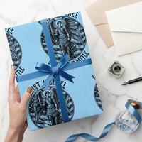 Saint Michael Defend Us In Battle Wrapping Paper Roll American Flag Patriotic