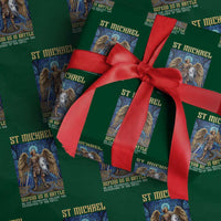 Saint Michael Prayer Defend Us In Battle Wrapping Paper Roll Religious Gift