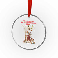Saint Nicholas Santa Claus Christmas Crystal Glass Ornament Little Surprises Awaiti - Wonder Print Shop