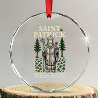 Saint Patrick Breastplate Prayer Crystal Glass Ornament Irish Christian Gift