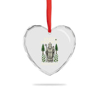 Saint Patrick Breastplate Prayer Heart Crystal Glass Ornament Irish Christian Gift