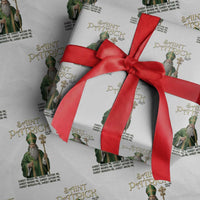 Saint Patrick Ora Pro Nobis Wrapping Paper Roll Irish Christian Prayer