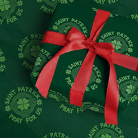 Saint Patrick Pray For Us Wrapping Paper Roll St Patricks Day Celtic Cross