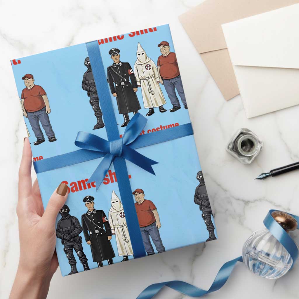 Same Shit Different Costume Wrapping Paper Roll Political Satire Anti Fascist