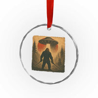 Samurai Bigfoot Crystal Glass Ornament Japanese Vintage Ukiyoe Style - Wonder Print Shop