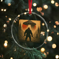 Samurai Bigfoot Crystal Glass Ornament Japanese Vintage Ukiyoe Style - Wonder Print Shop