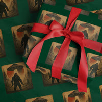 Samurai Bigfoot Wrapping Paper Roll Japanese Vintage Ukiyoe Style - Wonder Print Shop