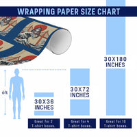 San Francisco Cat Wrapping Paper Roll Vintage Japanese Anime Kawaii Cat Sunset