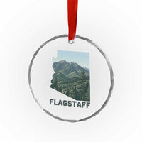 San Francisco Peaks Flagstaff Arizona Crystal Glass Ornament Vintage Mountain Landscape Gift