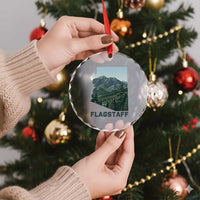 San Francisco Peaks Flagstaff Arizona Crystal Glass Ornament Vintage Mountain Landscape Gift