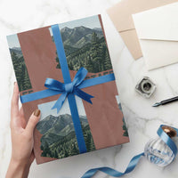 San Francisco Peaks Flagstaff Arizona Wrapping Paper Roll Vintage Mountain Landscape Gift