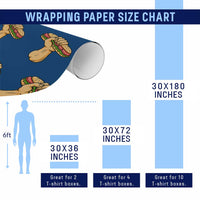 Sandwich Power Fist Wrapping Paper Roll Sarcastic Food Revolution Political Satire - Wonder Print Shop