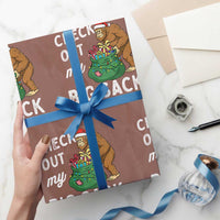 Santa Bigfoot Christmas Wrapping Paper Roll Funny Sasquatch Xmas Joke - Wonder Print Shop