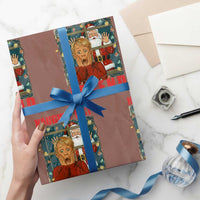 Santa Christmas Movie Funny Wrapping Paper Roll Naughty List Legend - Wonder Print Shop
