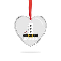 Santa Claus Suit Costume Heart Crystal Glass Ornament Retro Festive Christmas Vibe - Wonder Print Shop