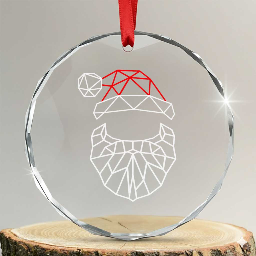 Santa Claus Xmas Crystal Glass Ornament Xmas Gift TS10