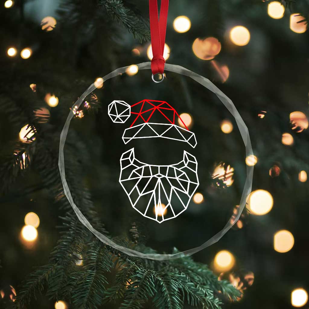 Santa Claus Xmas Crystal Glass Ornament Xmas Gift TS10