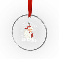 Santa Crystal Glass Ornament Big Nick Energy TS10
