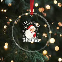 Santa Crystal Glass Ornament Big Nick Energy TS10